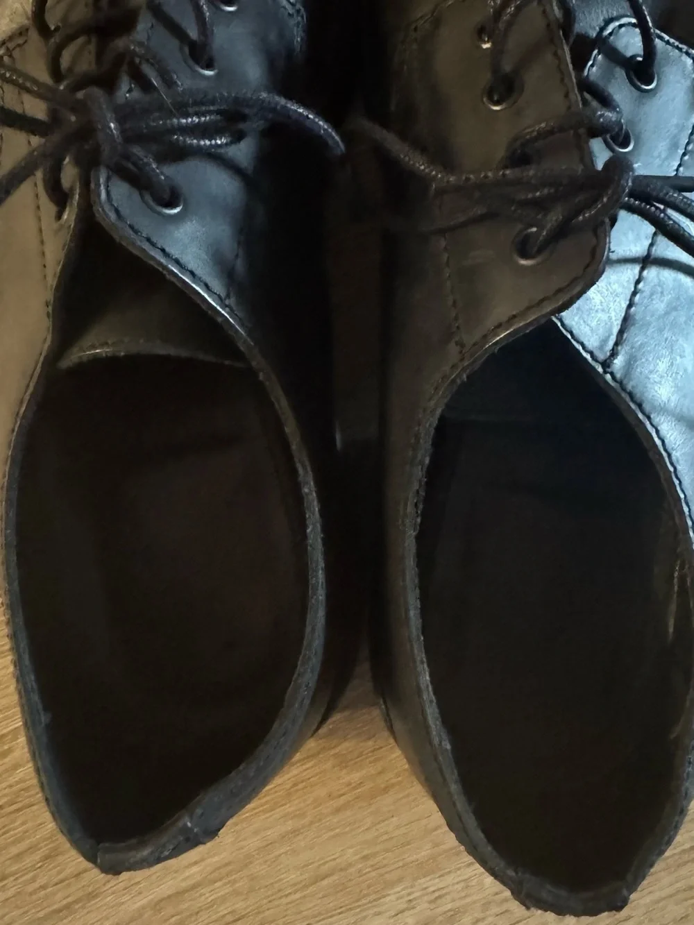 AllSaints Black Jarred Leather Dress Shoes size 12